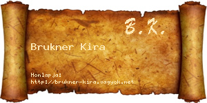 Brukner Kira névjegykártya